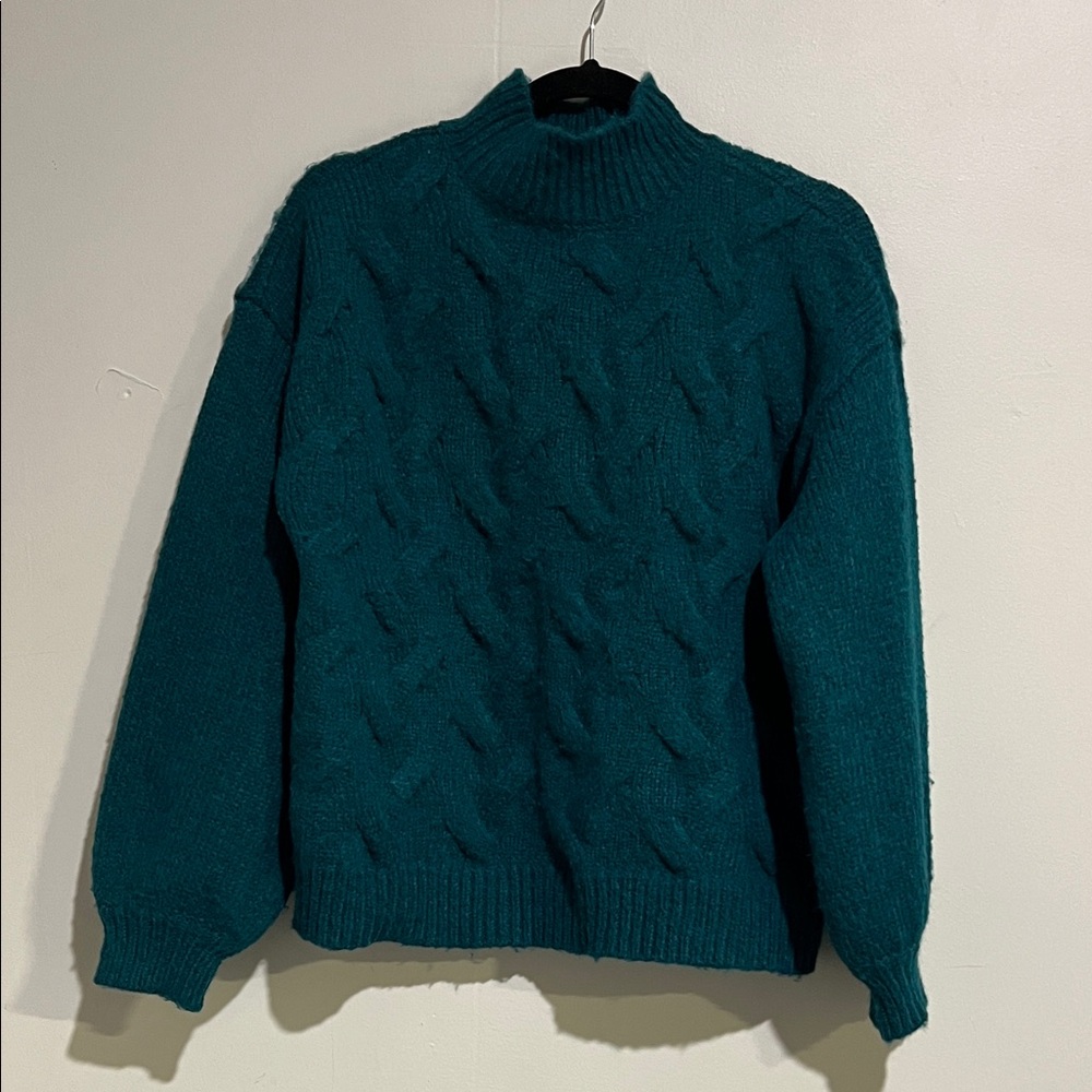 Nine West Teal Knit Sweater